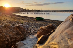 Ausblick Möhnesee Sonnenaufgang